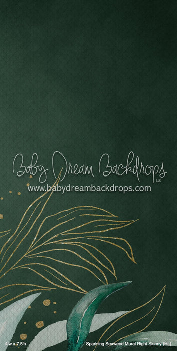 Sparkling Seaweed Mural Right Skinny (HL)