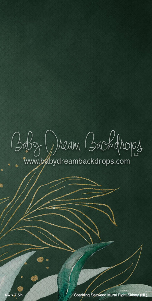 Sparkling Seaweed Mural Right Skinny (HL)