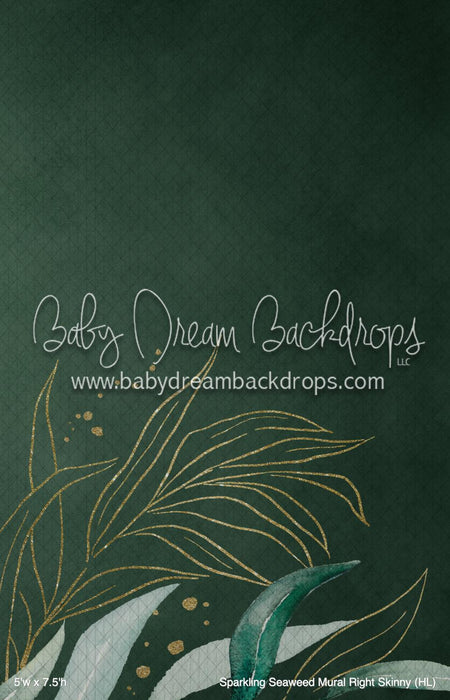 Sparkling Seaweed Mural Right Skinny (HL)