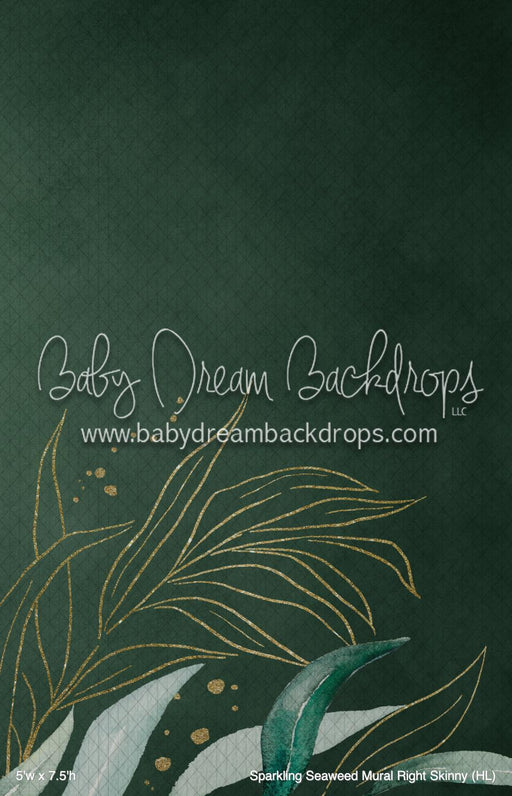 Sparkling Seaweed Mural Right Skinny (HL)