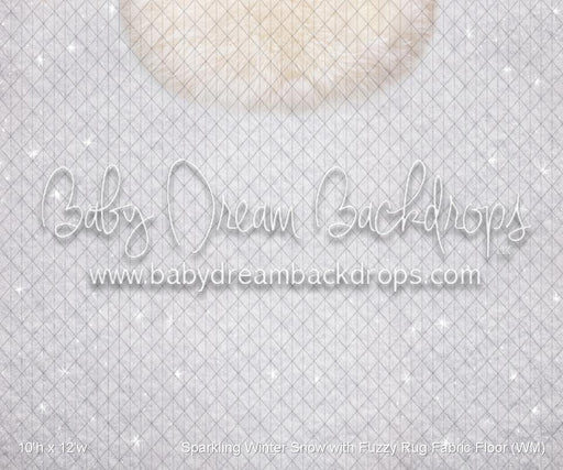 Sparkling Winter Snow with Fuzzy Rug Fabric Floor (WM)