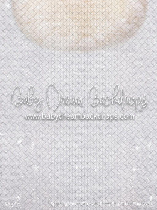 Sparkling Winter Snow with Fuzzy Rug Fabric Floor (WM)