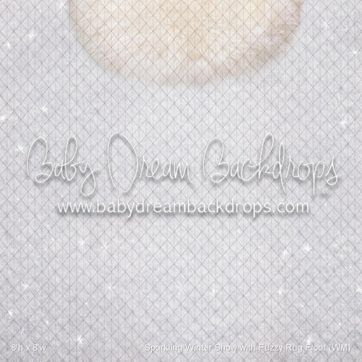 Sparkling Winter Snow with Fuzzy Rug Fabric Floor (WM)