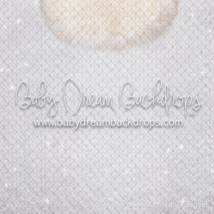 Sparkling Winter Snow with Fuzzy Rug Fabric Floor (WM)