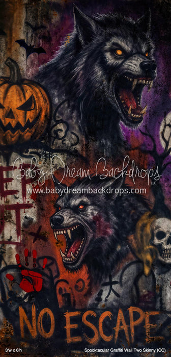 Spooktacular Graffiti Wall Two Skinny (CC)