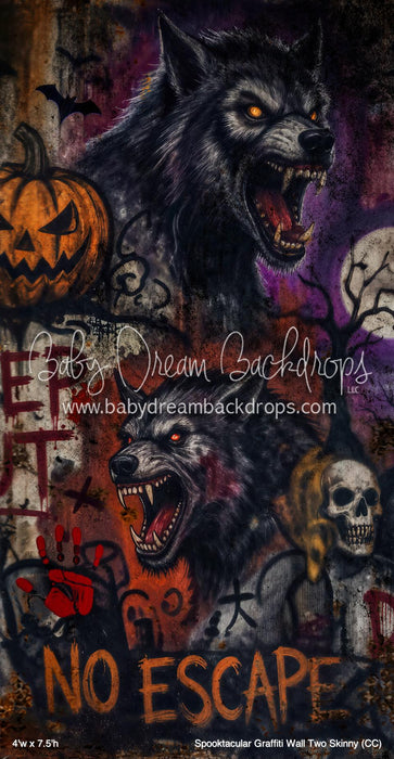 Spooktacular Graffiti Wall Two Skinny (CC)
