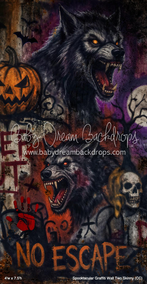 Spooktacular Graffiti Wall Two Skinny (CC)