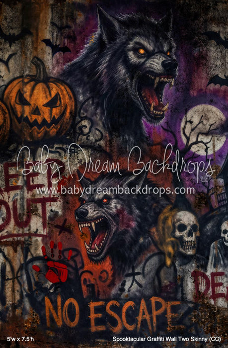 Spooktacular Graffiti Wall Two Skinny (CC)