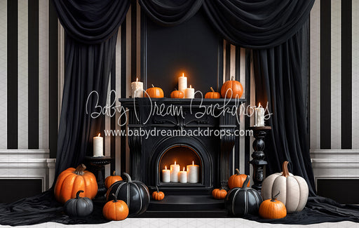 Spooky Chic Fireplace (Light Bottom) (JA)