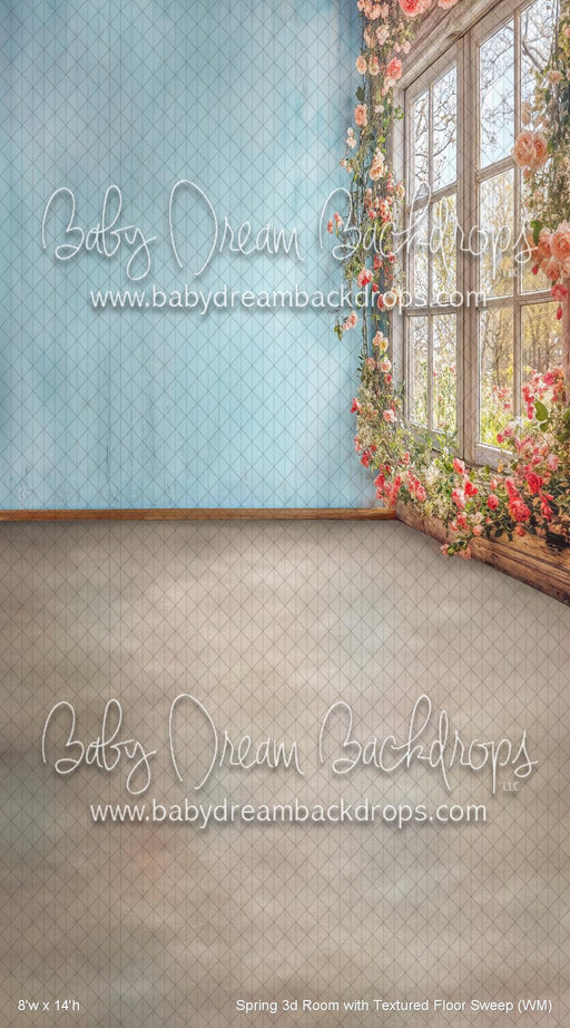 Spring 3d Room with Texture Sweep (WM)