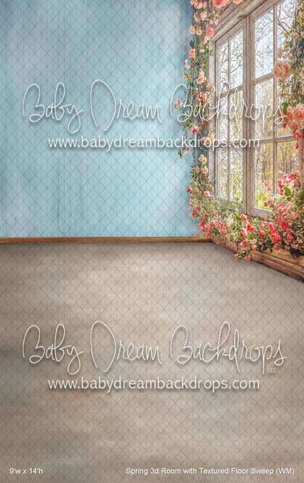 Spring 3d Room with Texture Sweep (WM)