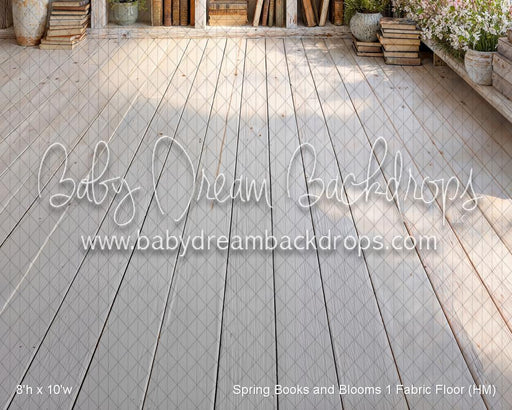 Spring Books and Blooms 1 Fabric Floor (HM)