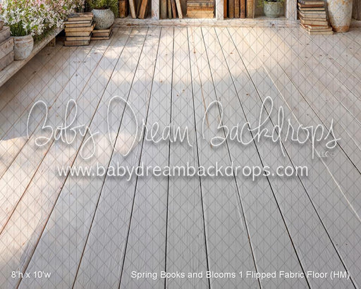 Spring Books and Blooms 1 Flipped Fabric Floor (HM)