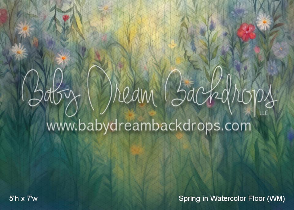 Spring in Watercolor Fabric Floor (WM)