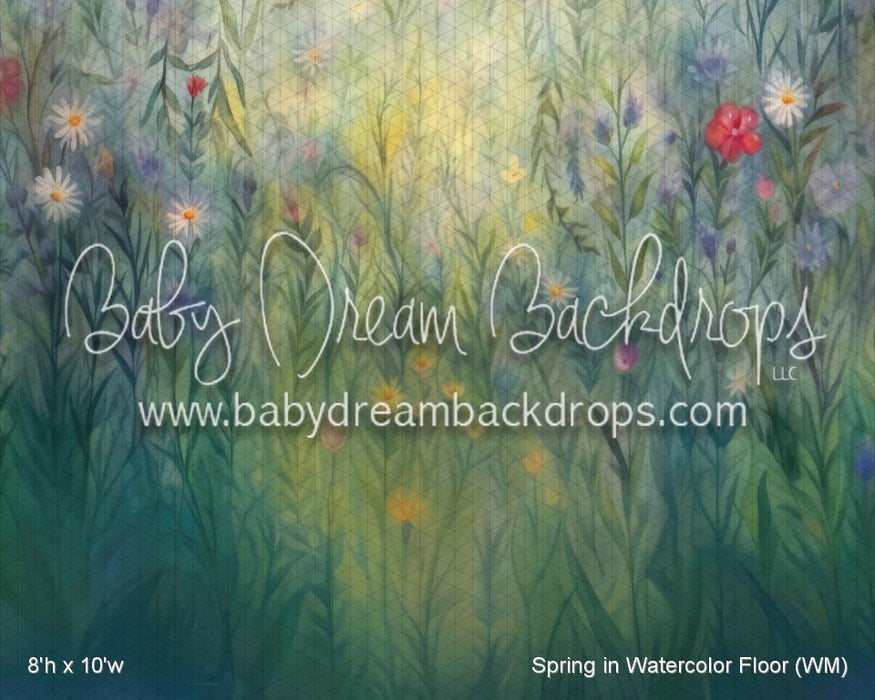 Spring in Watercolor Fabric Floor (WM)
