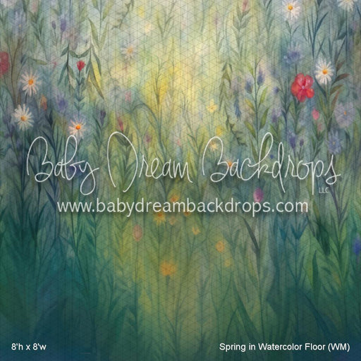 Spring in Watercolor Fabric Floor (WM)