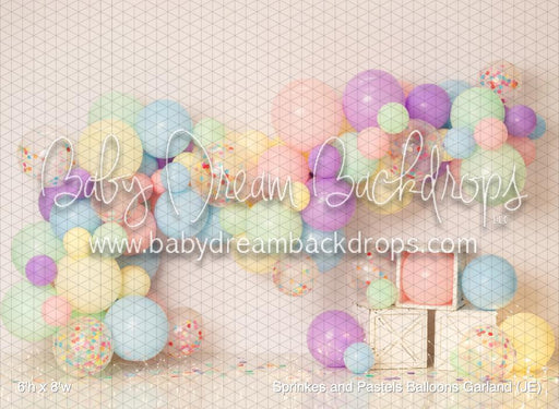 Sprinkes and Pastels Balloons Garland (JE)