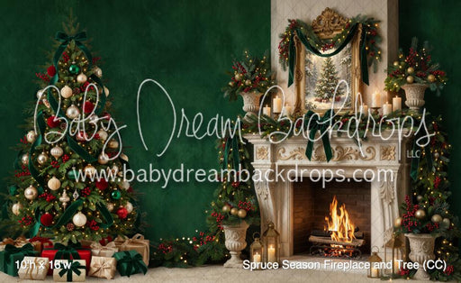 Spruce Season Fireplace and Tree (CC)