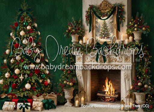 Spruce Season Fireplace and Tree (CC)