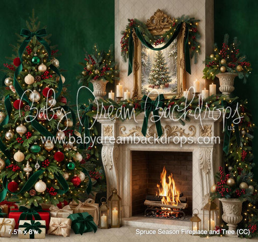 Spruce Season Fireplace and Tree (CC)