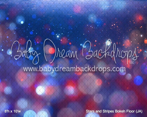 Stars and Stripes Bokeh Fabric Floor (JA)
