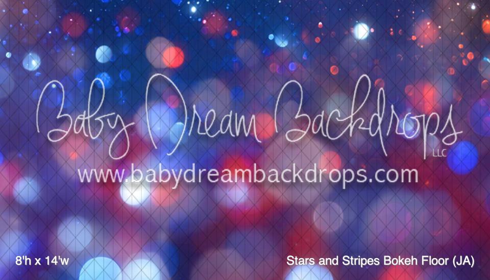 Stars and Stripes Bokeh Fabric Floor (JA)