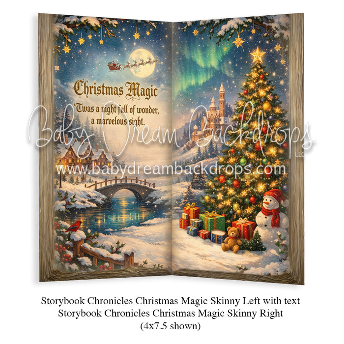 Storybook Chronicles Christmas Magic Skinny Left with text + Storybook Chronicles Christmas Magic Skinny Right