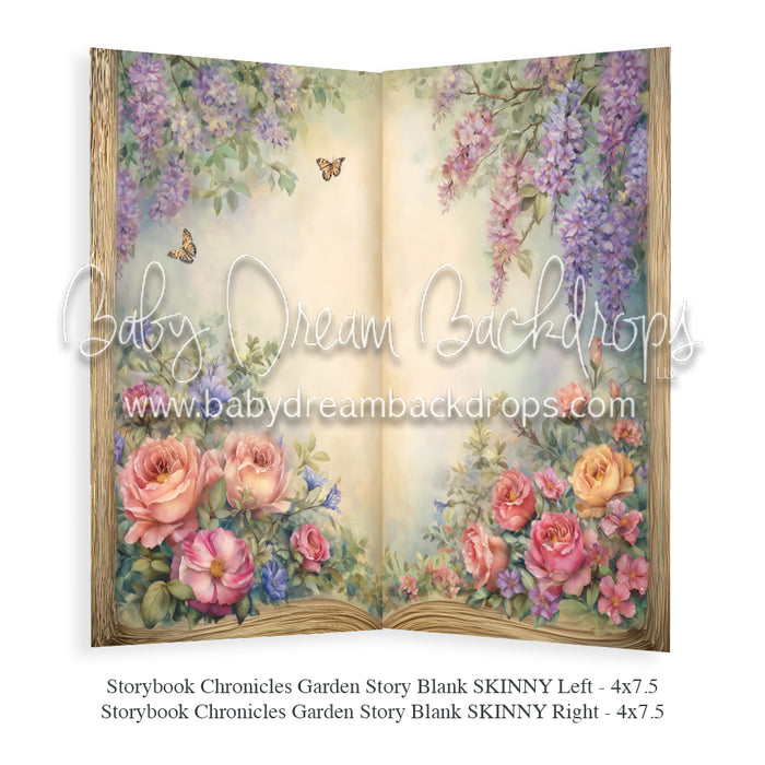 Storybook Chronicles Garden Story Blank SKINNY Left + Storybook Chronicles Garden Story Blank SKINNY Right