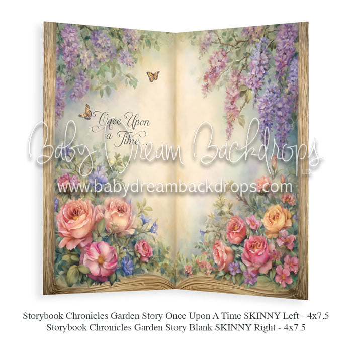 Storybook Chronicles Garden Story Once Upon A Time SKINNY Left + Storybook Chronicles Garden Story Blank SKINNY Right