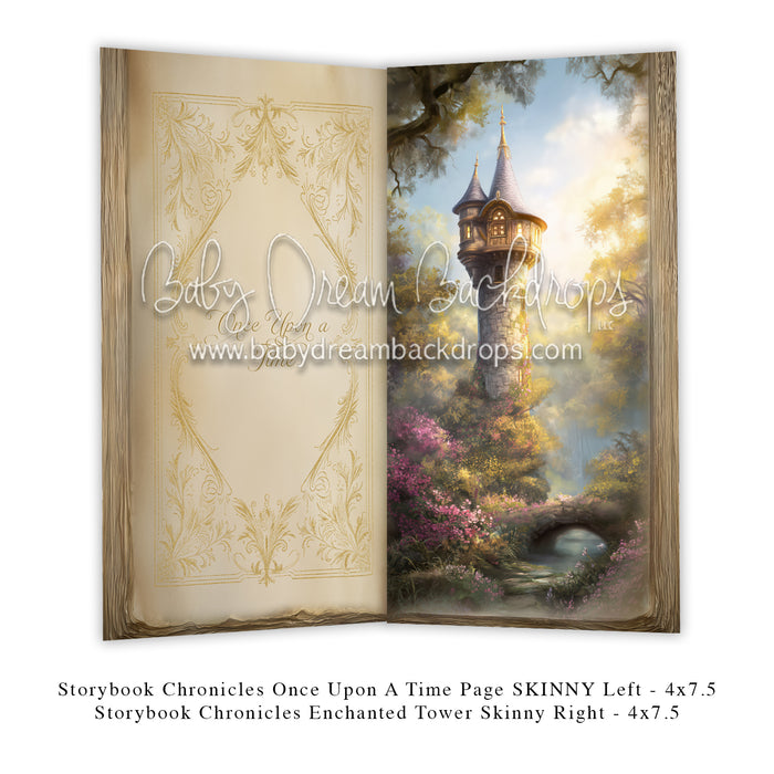 Storybook Chronicles Once Upon A Time Page SKINNY Left + Storybook Chronicles Enchanted Tower Skinny Right