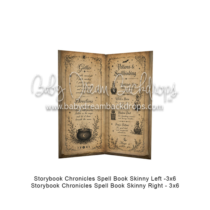 Storybook Chronicles Spell Book Skinny Left + Storybook Chronicles Spell Book Skinny Right