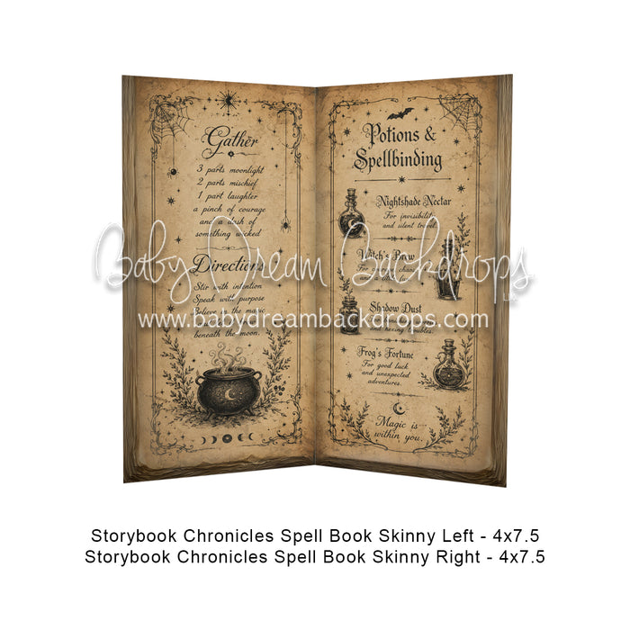 Storybook Chronicles Spell Book Skinny Left + Storybook Chronicles Spell Book Skinny Right