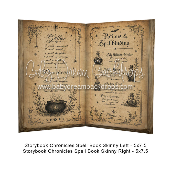 Storybook Chronicles Spell Book Skinny Left + Storybook Chronicles Spell Book Skinny Right