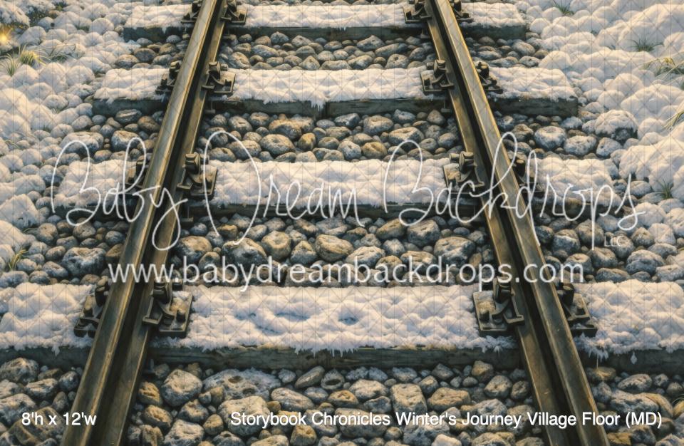 Storybook Chronicles Winter's Journey Village Fabric Floor (MD)