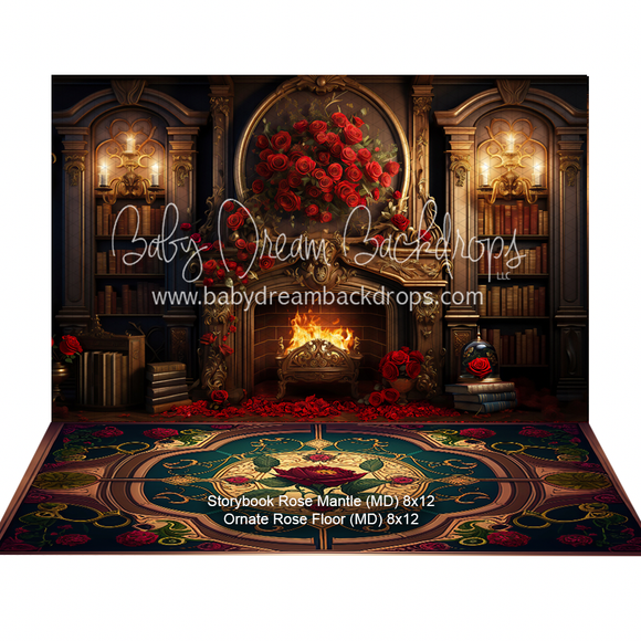 Bundle Storybook Rose Mantle + Ornate Rose Floor