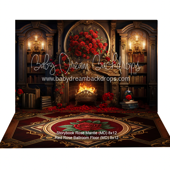 Bundle Storybook Rose Mantle + Red Rose Ballroom Floor
