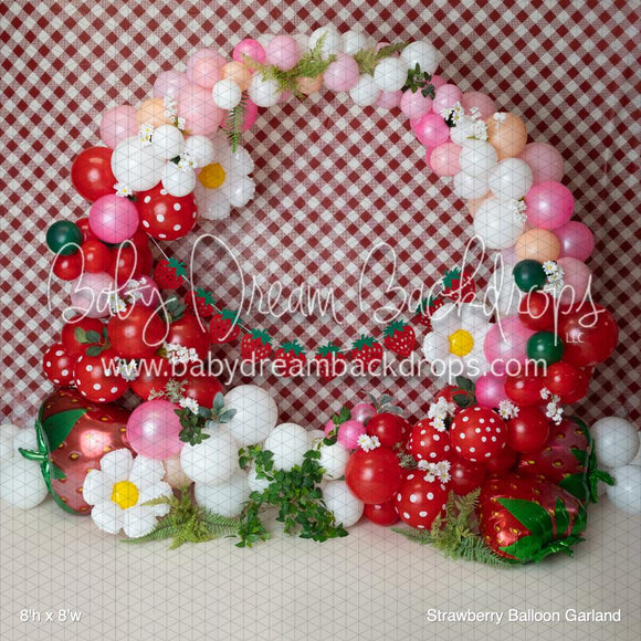 X Drop Strawberry Balloon Garland (BM)