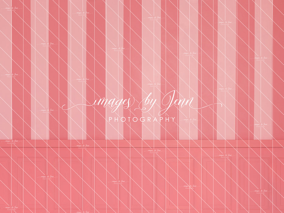 Strawberry Stripe Half Wall (JG)