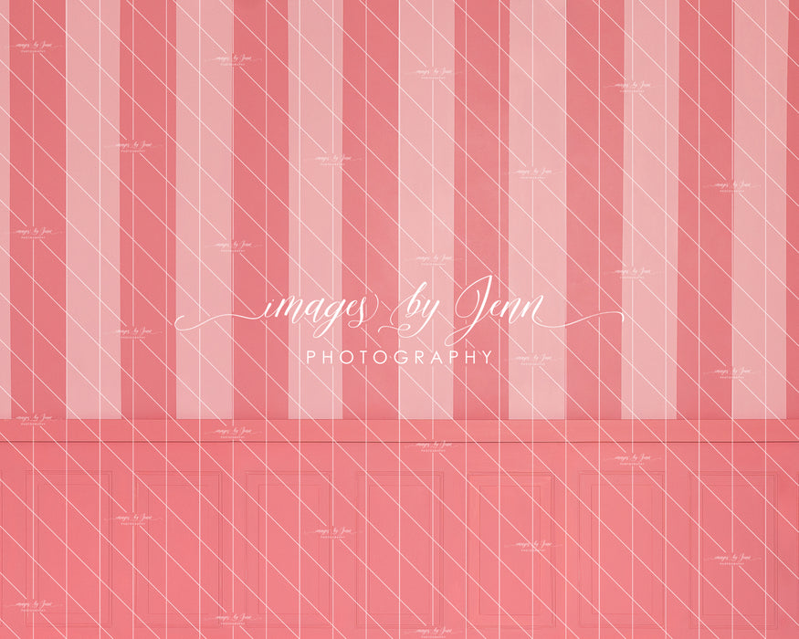 Strawberry Stripe Half Wall (JG)