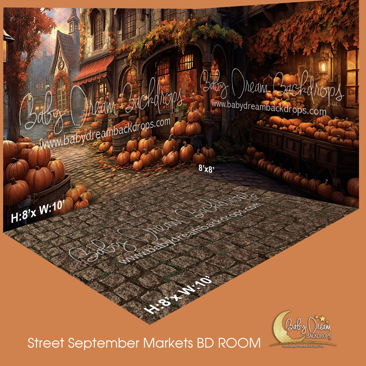 Street September Markets Room — Baby Dream Backdrops