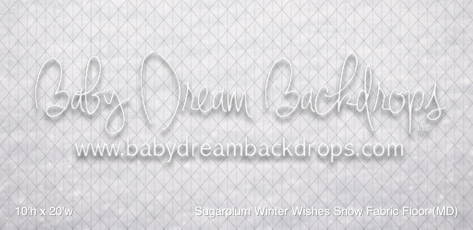 Sugarplum Winter Wishes Snow Fabric Floor (MD)
