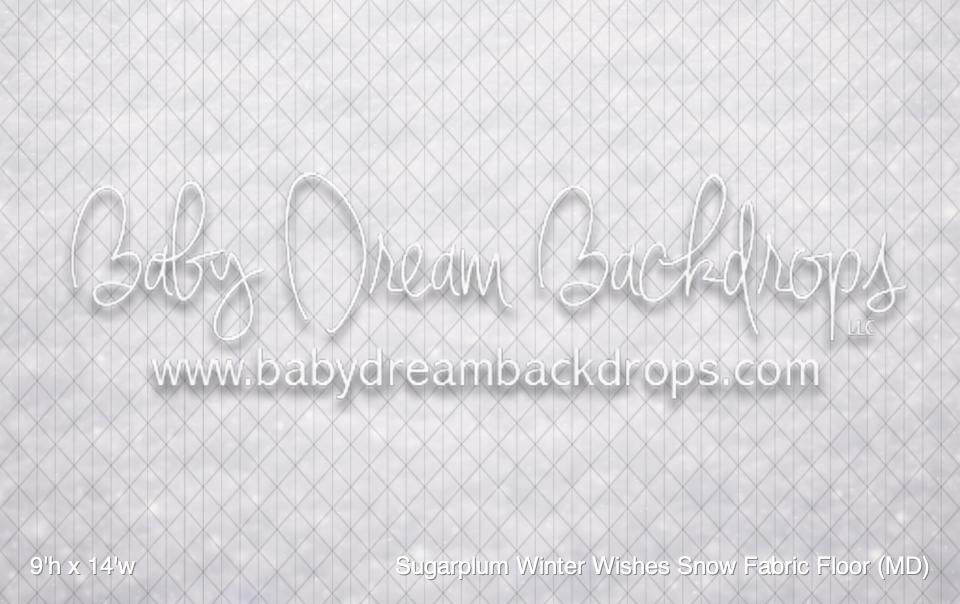 Sugarplum Winter Wishes Snow Fabric Floor (MD)