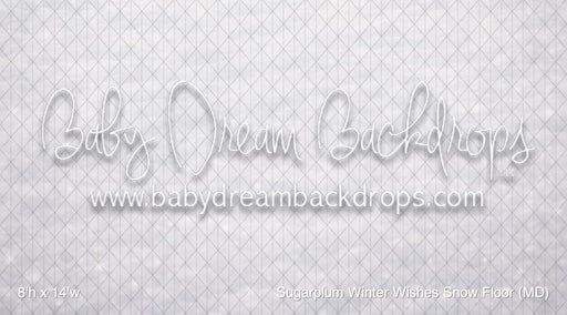 Sugarplum Winter Wishes Snow Fabric Floor (MD)