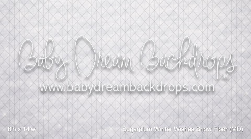 Sugarplum Winter Wishes Snow Fabric Floor (MD)