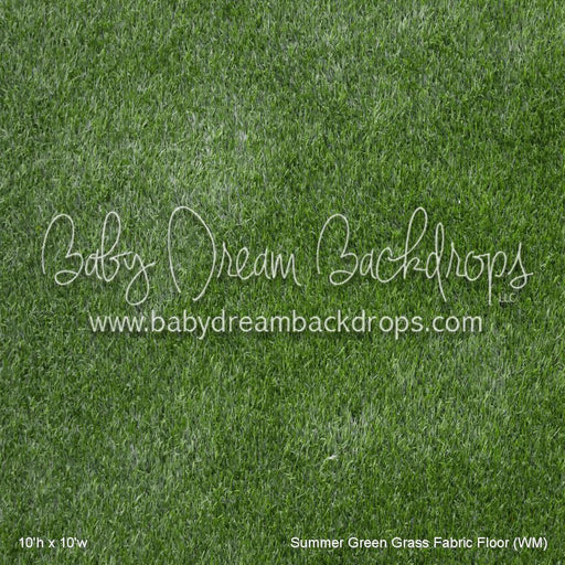Summer Green Grass Fabric Floor (WM)
