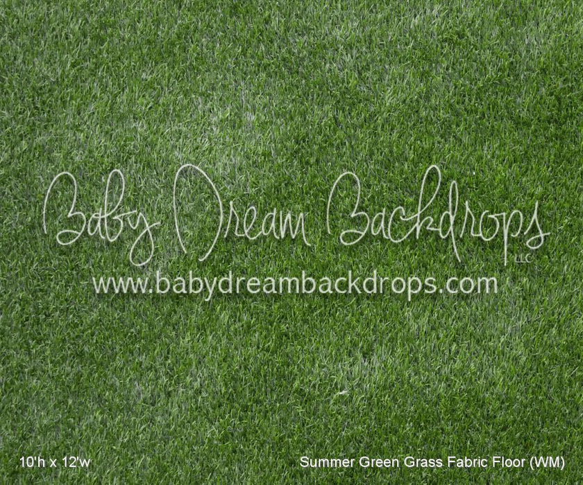 Summer Green Grass Fabric Floor (WM)