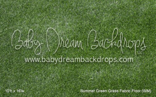 Summer Green Grass Fabric Floor (WM)