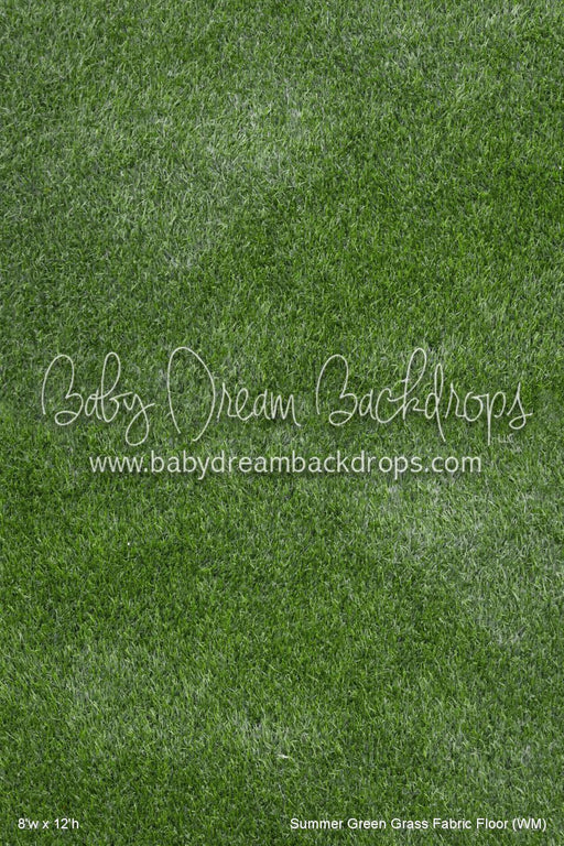 Summer Green Grass Fabric Floor (WM)