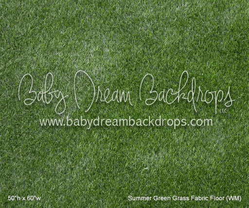 Summer Green Grass Fabric Floor (WM)