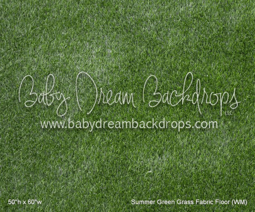 Summer Green Grass Fabric Floor (WM)